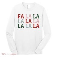 Christmas Holiday Red & Green Fa La La La La Long Sleeve Shirt thumb 0
