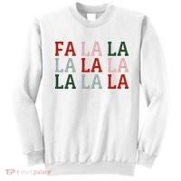 Christmas Holiday Red & Green Fa La La La La Sweatshirt thumb 0