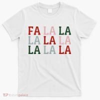 Christmas Holiday Red & Green Fa La La La La T-Shirt thumb 0