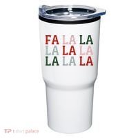 Christmas Holiday Red & Green Fa La La La La Tumbler thumb 0