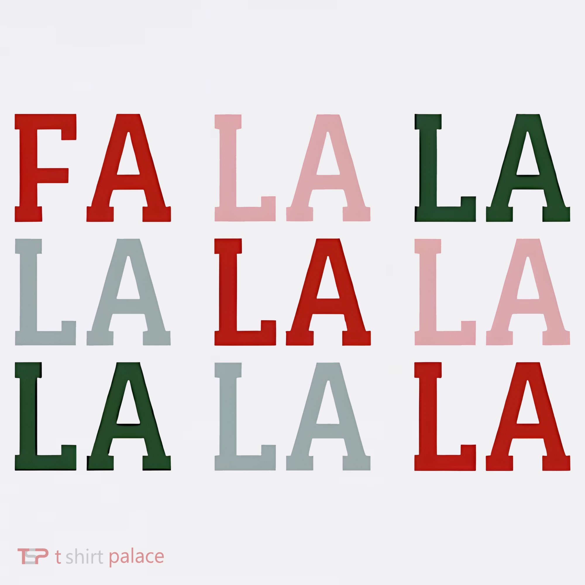 Christmas Holiday Red & Green Fa La La La La Women's Tank Top