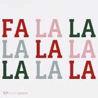 Christmas Holiday Red & Green Fa La La La La Baby Bodysuit thumb 2