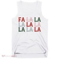 Christmas Holiday Red & Green Fa La La La La Tank Top thumb 0