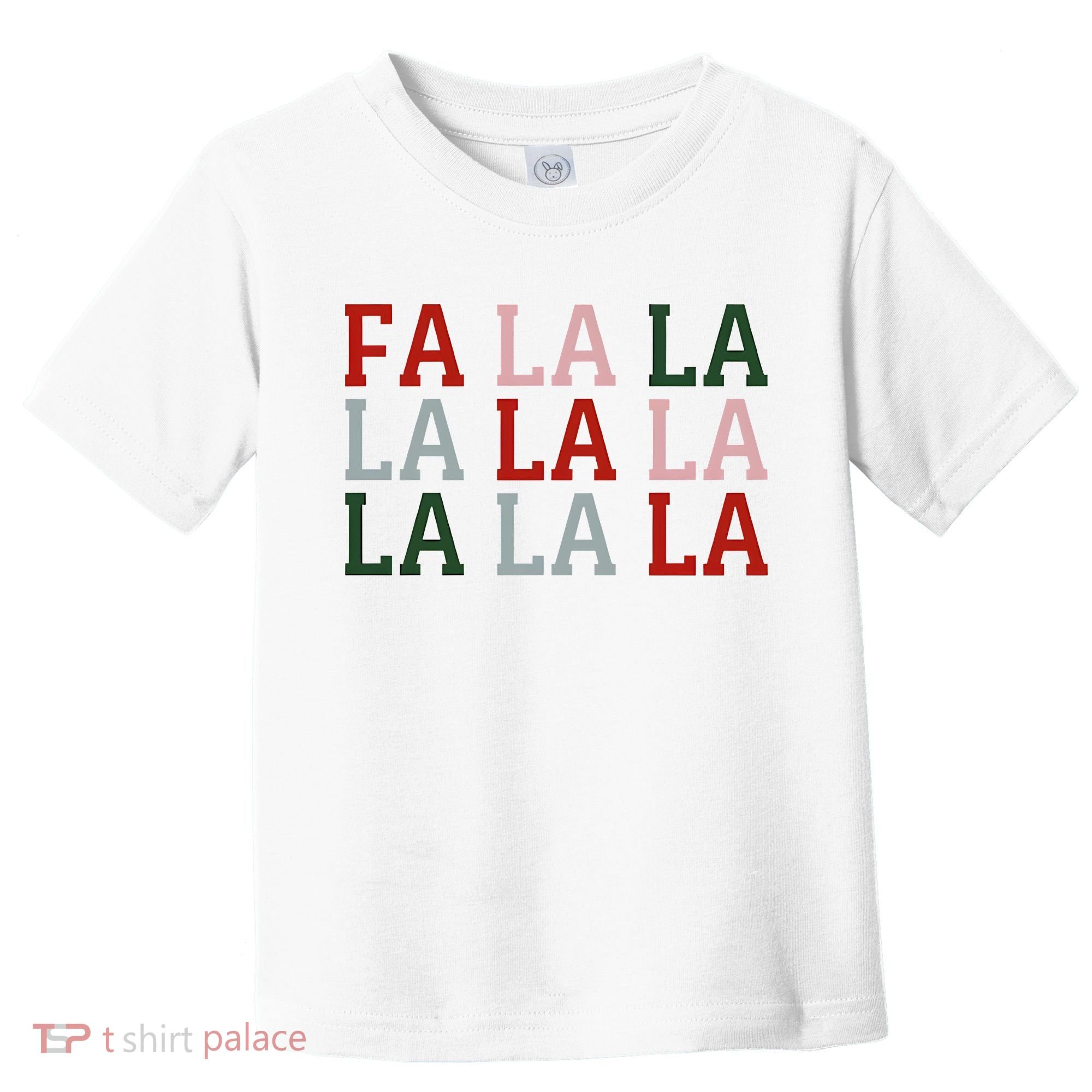 Christmas Holiday Red & Green Fa La La La La Toddler T-Shirt