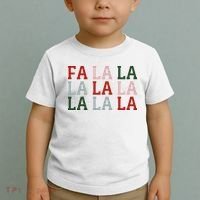 Christmas Holiday Red & Green Fa La La La La Toddler T-Shirt thumb 2