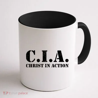 Christ In Action CIA Coffee Mug back