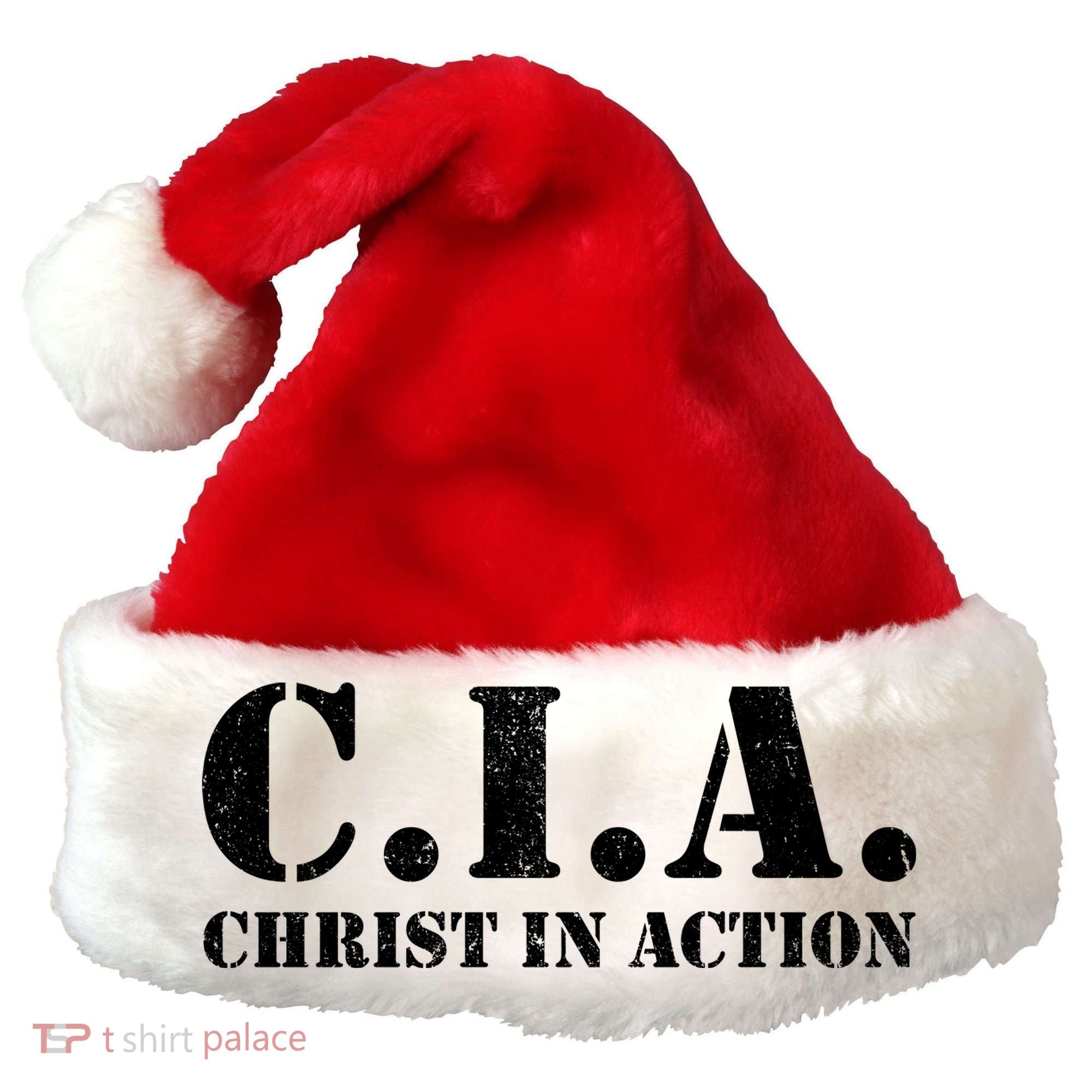 Christ In Action CIA Santa Hat