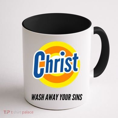 Christ Stain Remover Wash Away Your Sins Coffee Mug back