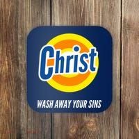 Christ Stain Remover Wash Away Your Sins Coaster thumb 0