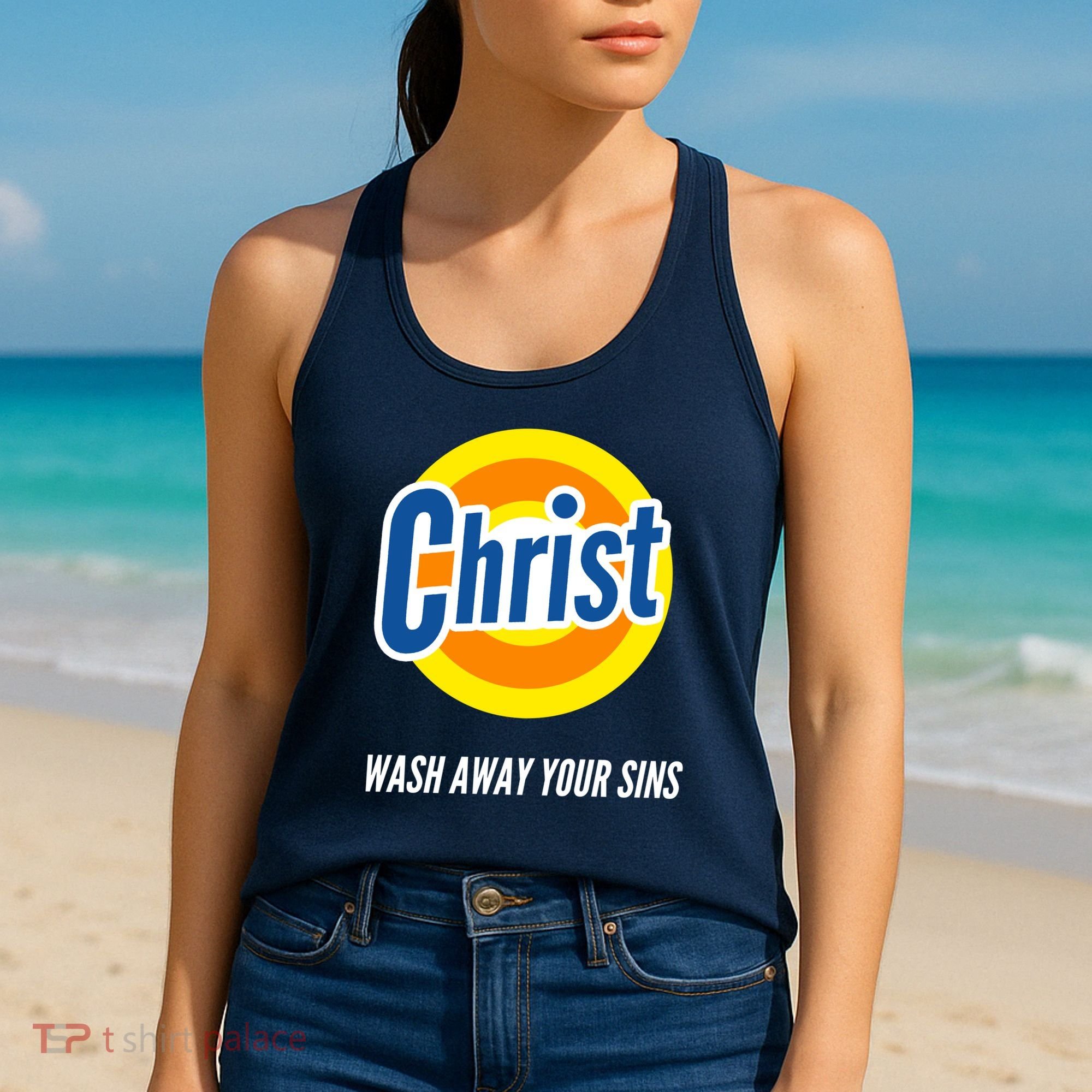 Christ Stain Remover Wash Away Your Sins Women's Tank Top