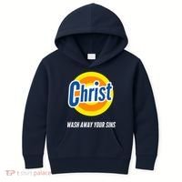Christ Stain Remover Wash Away Your Sins Kids Hoodie thumb 0