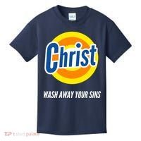 Christ Stain Remover Wash Away Your Sins Kids T-Shirt thumb 0