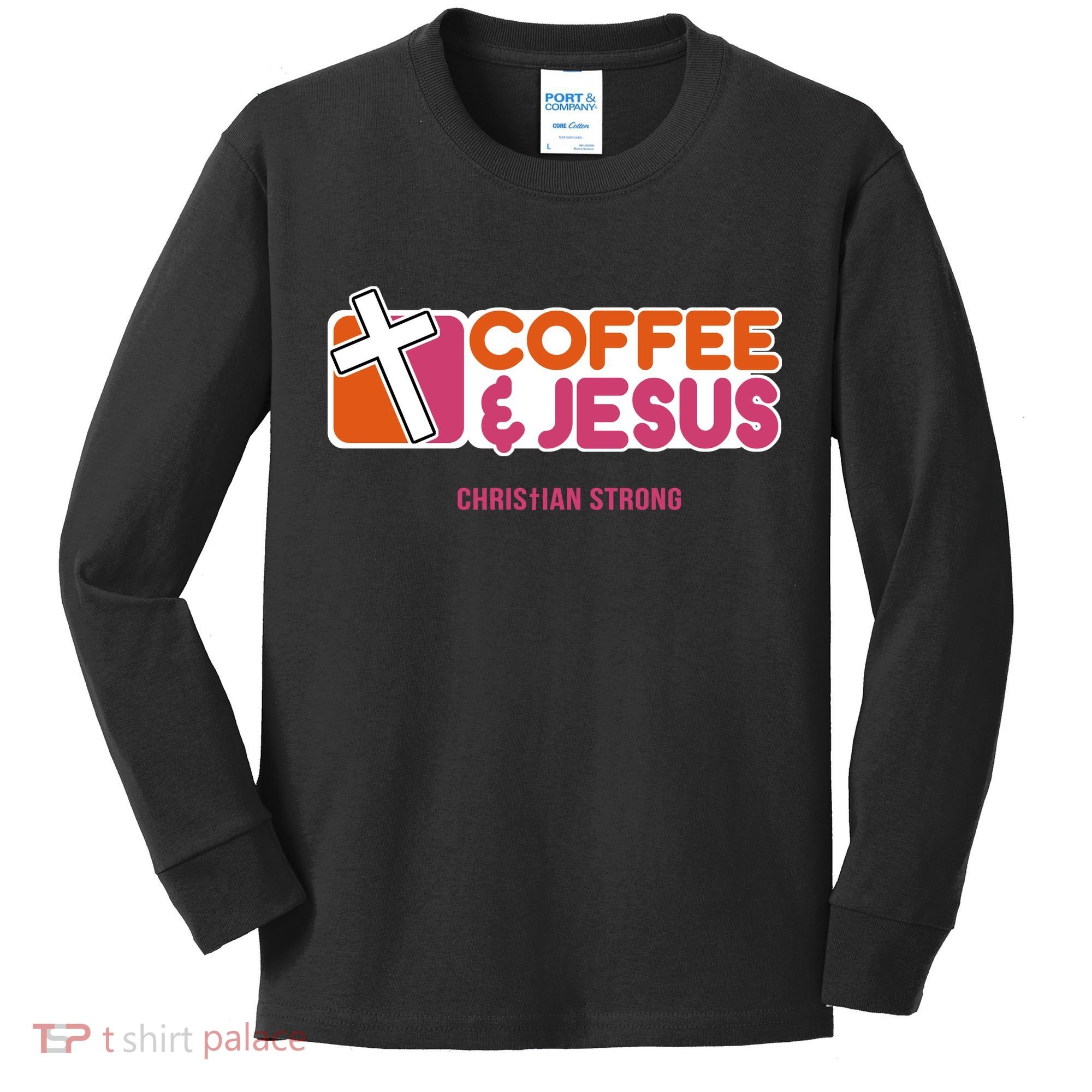 Christian Dunkin Strong Kids Long Sleeve Shirt