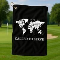 Christian Missionary Called To Serve Golf Towel thumb 1
