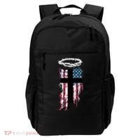 Christian Patriotic USA Flag Backpack thumb 0