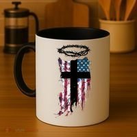 Christian Patriotic USA Flag Coffee Mug thumb 4