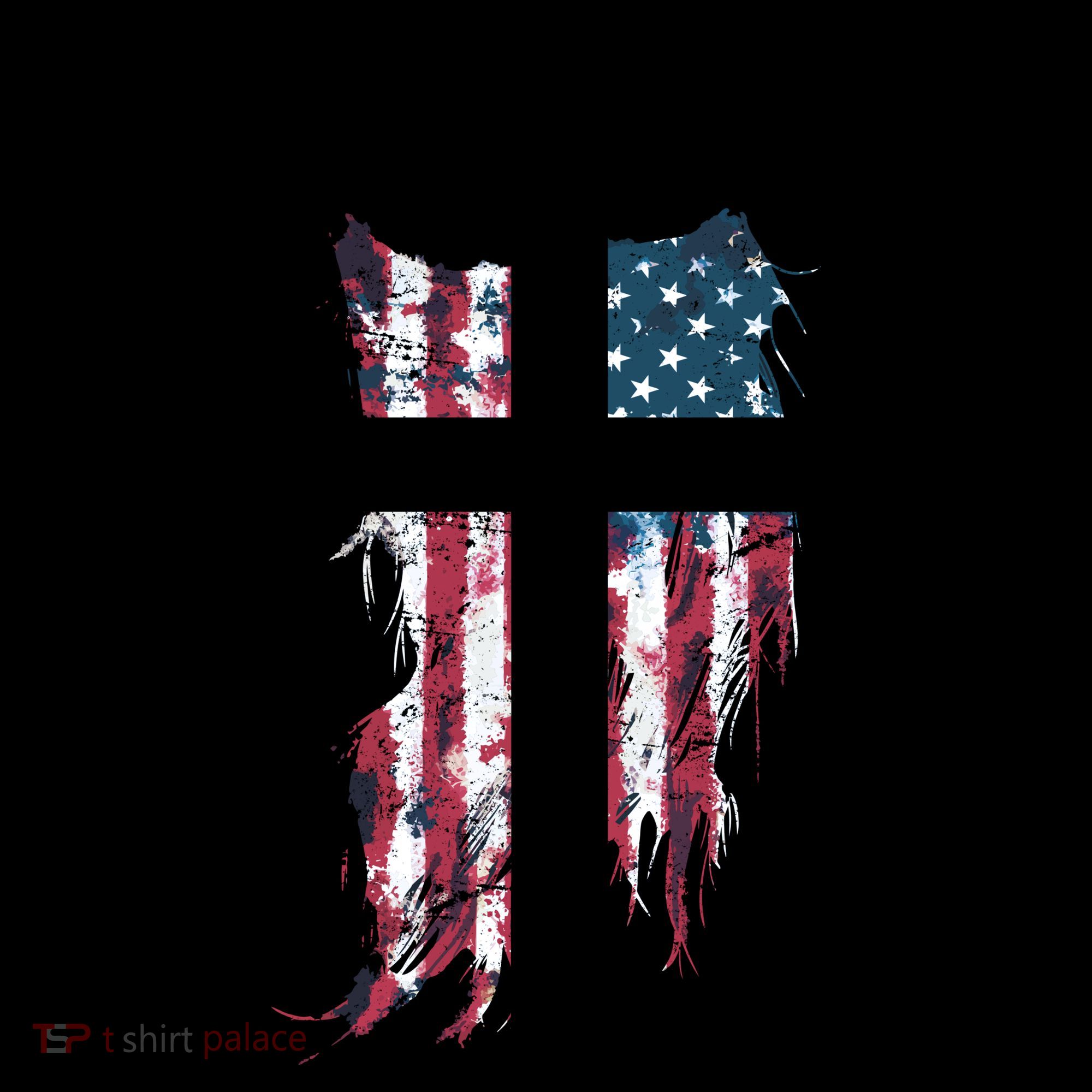 Christian Patriotic USA Flag Coffee Mug