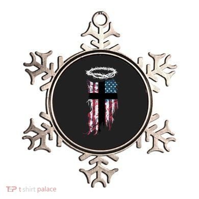 Christian Patriotic USA Flag Ornament