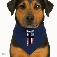 Christian Patriotic USA Flag USA-Made Doggie Bandana thumb 1