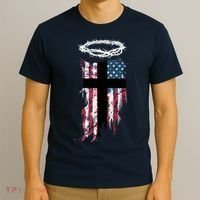 Christian Patriotic USA Flag T-Shirt thumb 3