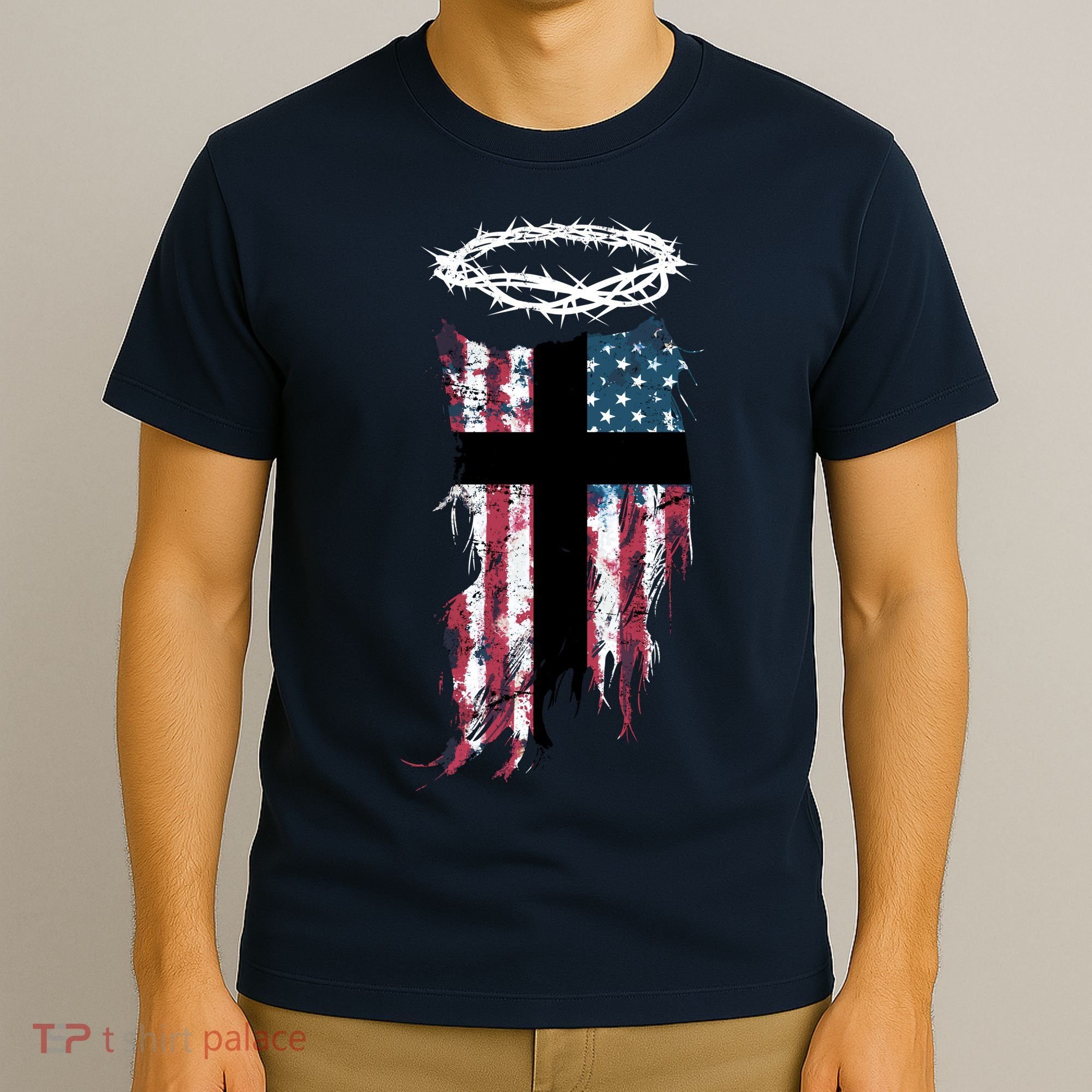 Christian Patriotic USA Flag T-Shirt