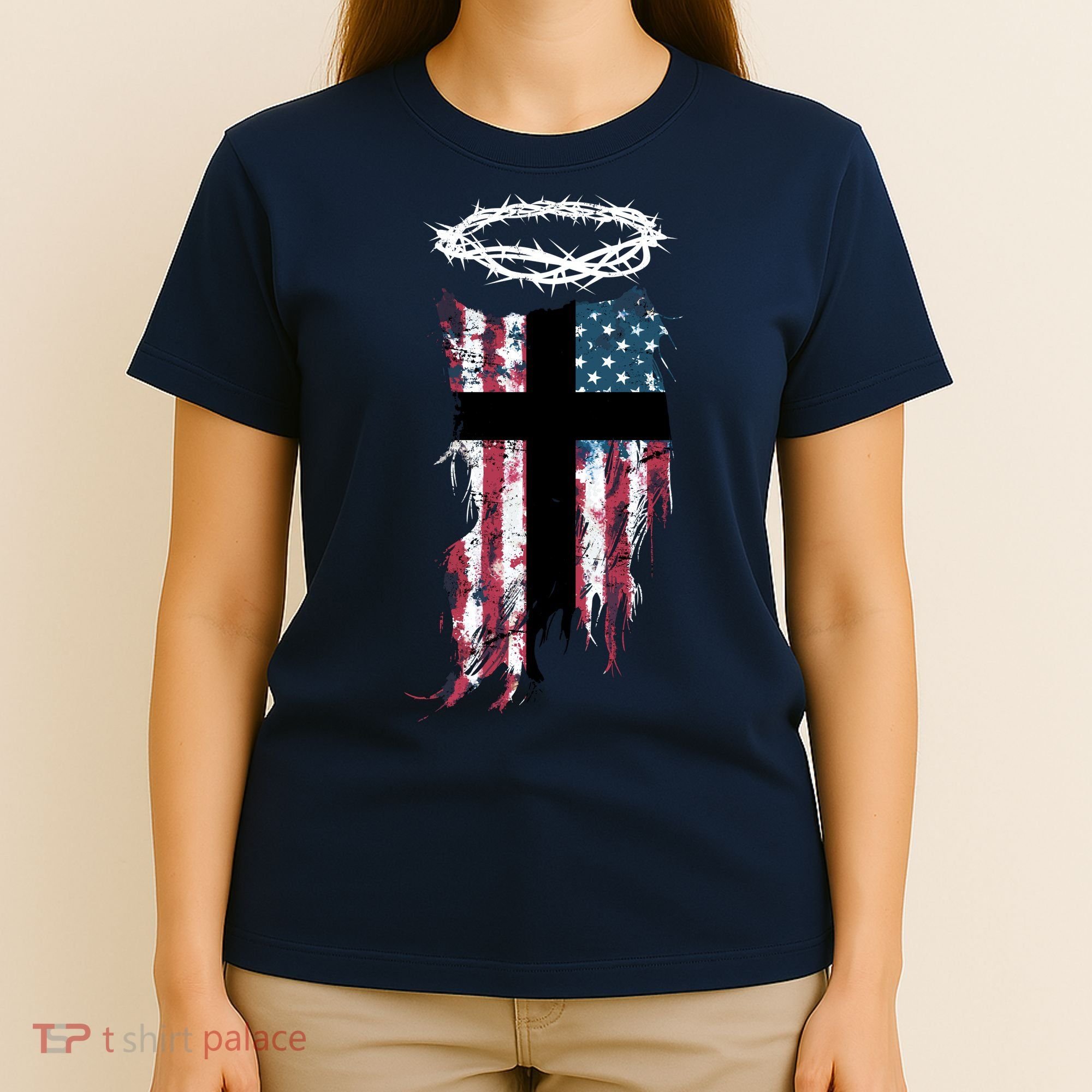 Christian Patriotic USA Flag T-Shirt