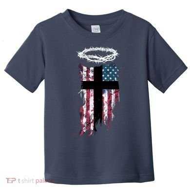 Christian Patriotic USA Flag Toddler T-Shirt