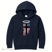 Christian Patriotic USA Flag Kids Hoodie thumb 0
