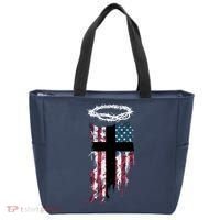 Christian Patriotic USA Flag Tote Bag thumb 0