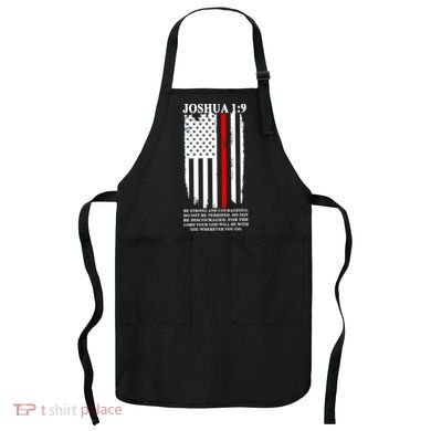 Christian Red Thin Line Apron
