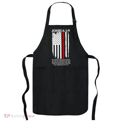 Christian Red Thin Line Apron