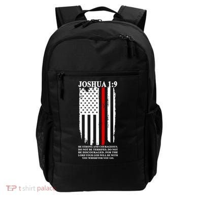 Christian Red Thin Line Backpack