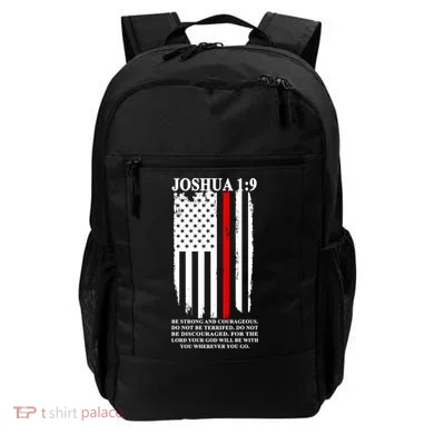 Christian Red Thin Line Backpack