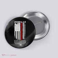 Christian Red Thin Line Button thumb 0