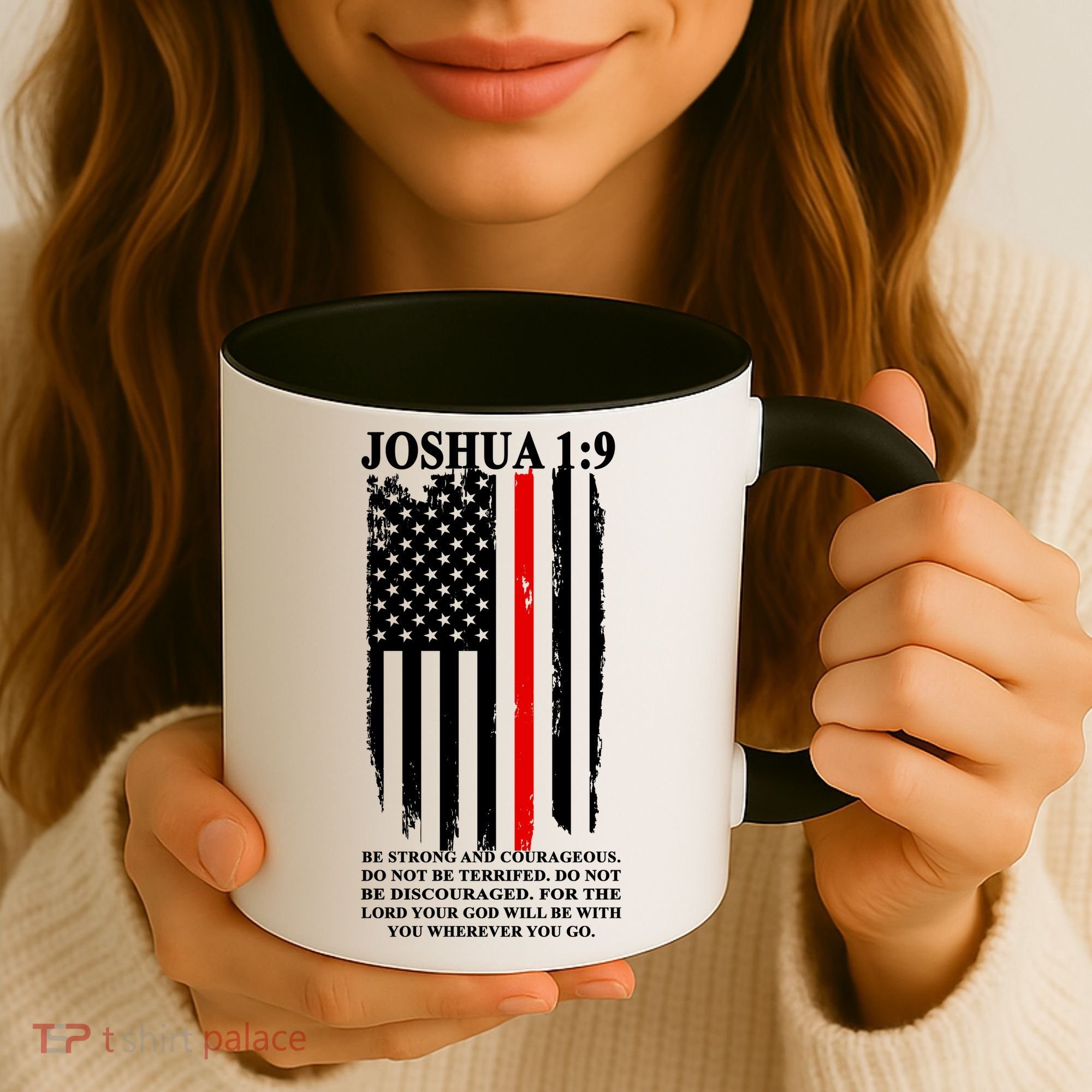 Christian Red Thin Line Coffee Mug