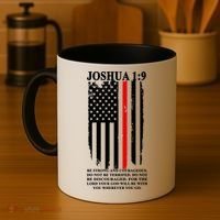 Christian Red Thin Line Coffee Mug thumb 4
