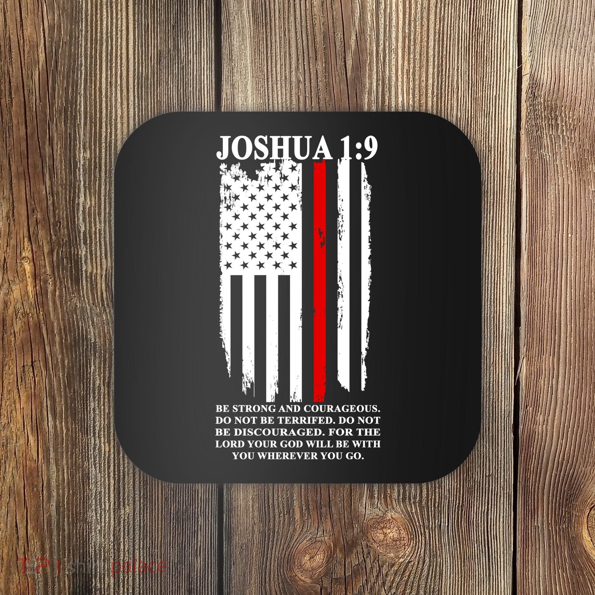 Christian Red Thin Line Coaster