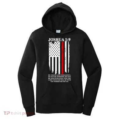 Christian Red Thin Line Women's Hoodie