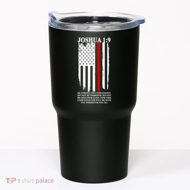 Christian Red Thin Line Tumbler