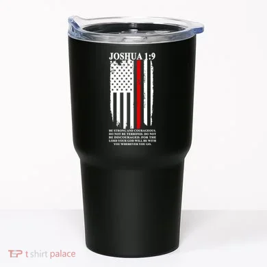 Christian Red Thin Line Tumbler