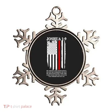 Christian Red Thin Line Ornament