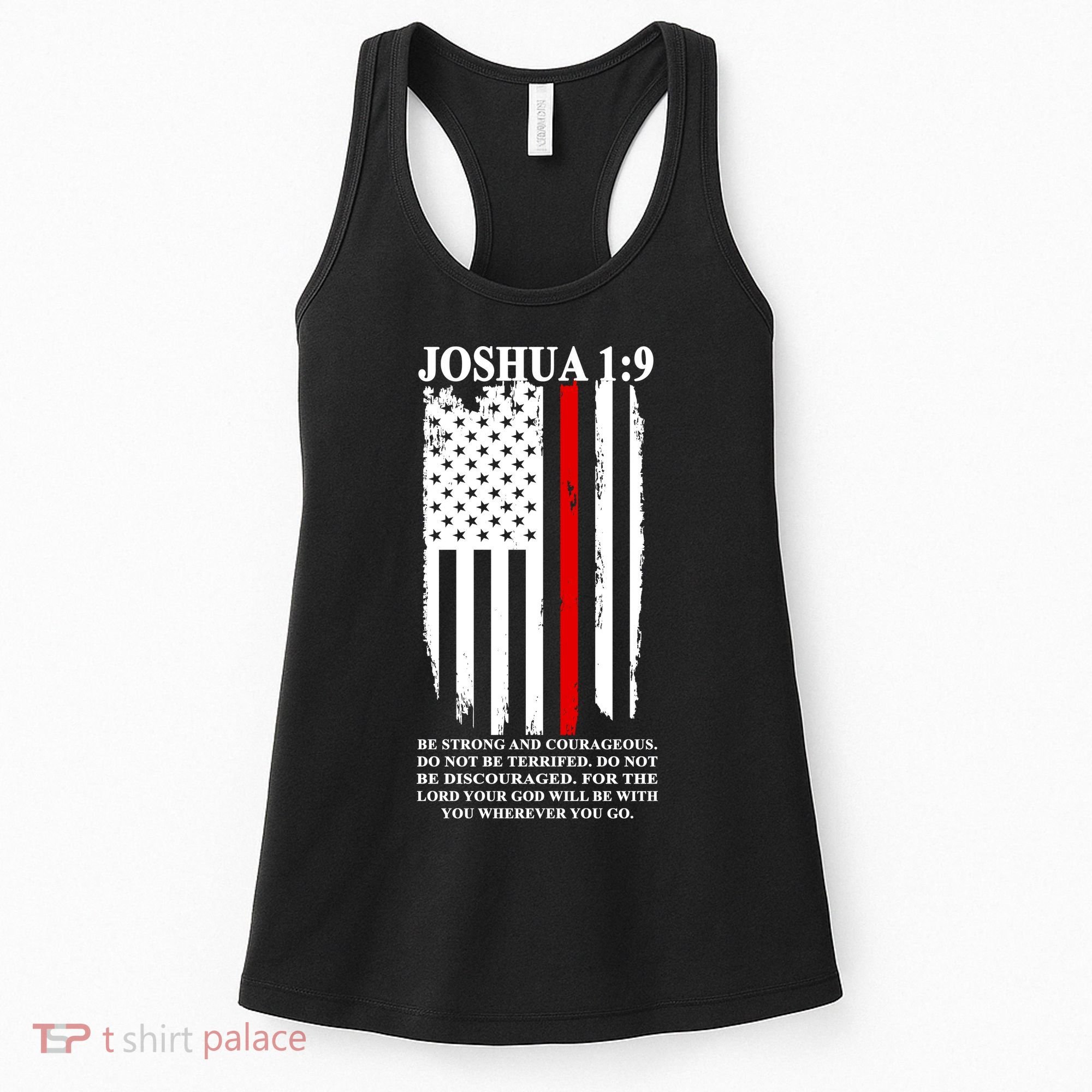 Christian Red Thin Line Women's Tank Top