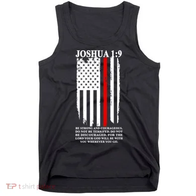 Christian Red Thin Line Tank Top
