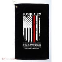 Christian Red Thin Line Golf Towel thumb 0