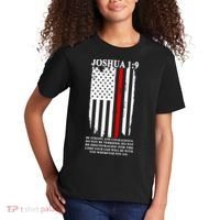 Christian Red Thin Line Kids T-Shirt thumb 2