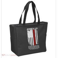 Christian Red Thin Line Tote Bag thumb 2