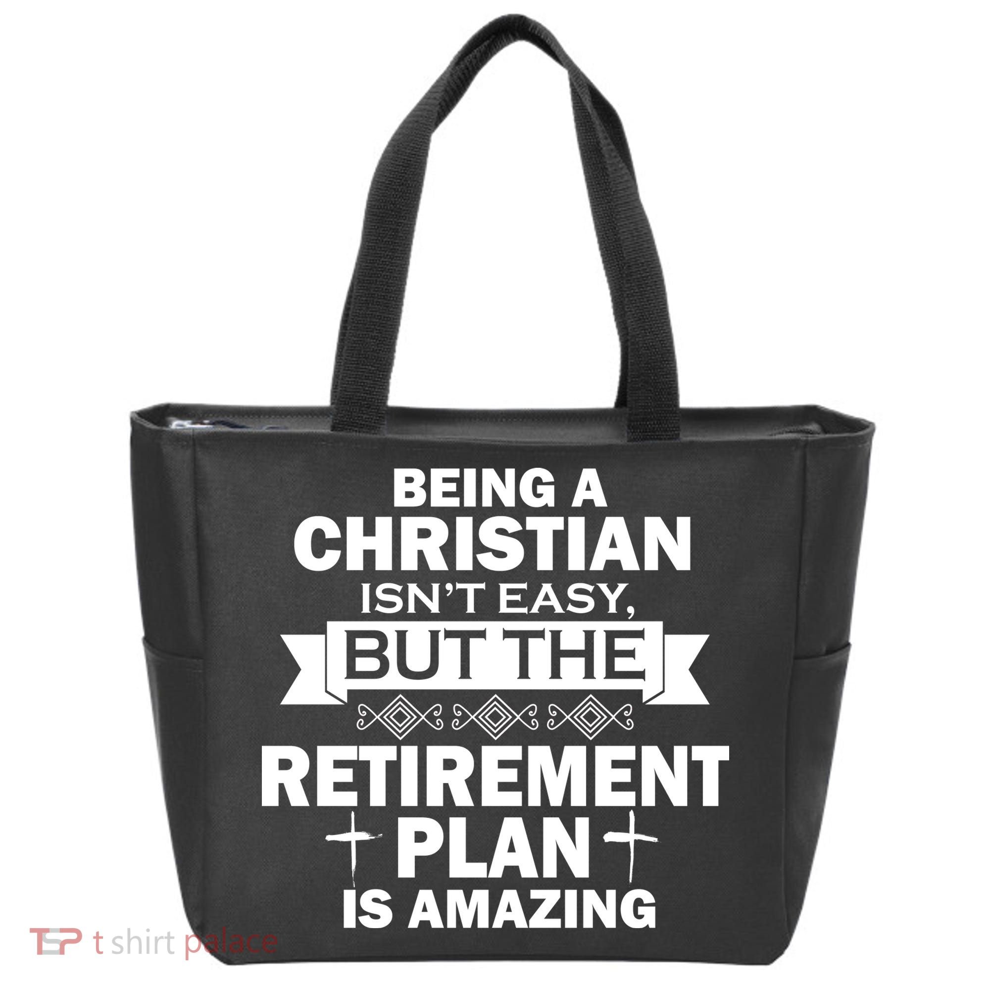 Christian Retirement Plan Tote Bag