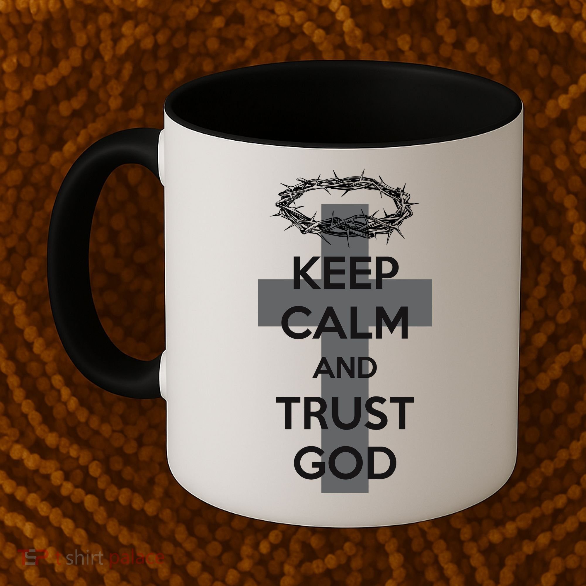 Christian Slogan: Keep Calm and Trust God  Coffee Mug