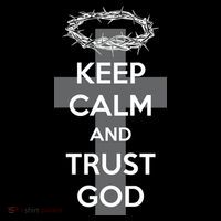 Christian Slogan: Keep Calm and Trust God  Mousepad thumb 1