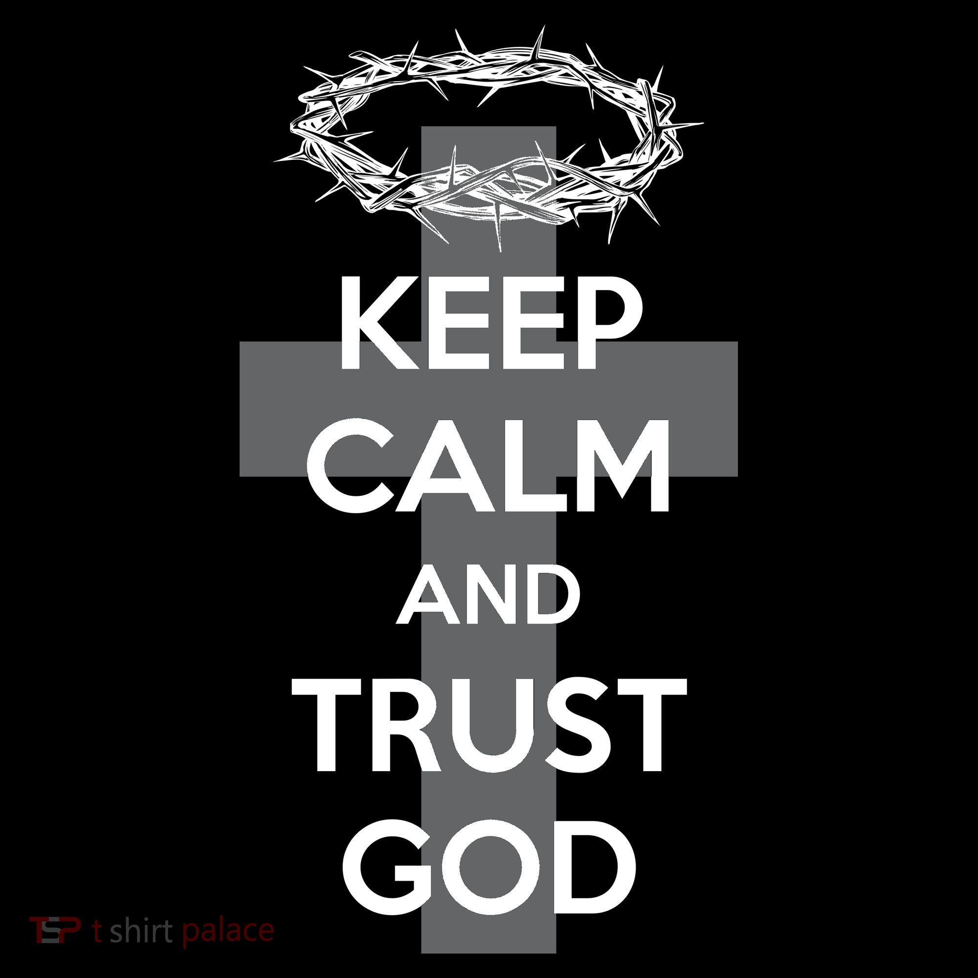 Christian Slogan: Keep Calm and Trust God  Mousepad